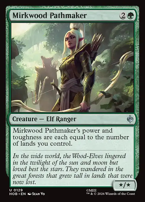 MTG - The Hobbit #129 Mirkwood Pathmaker Uncommon