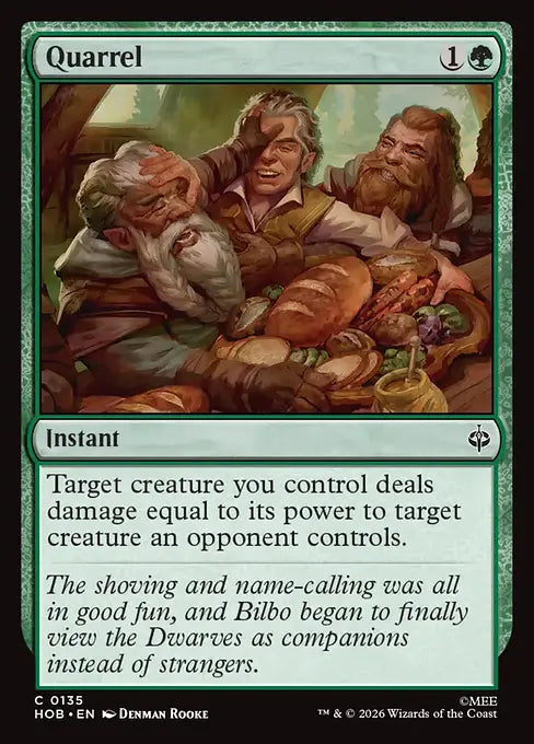 MTG - The Hobbit #135 Quarrel Common