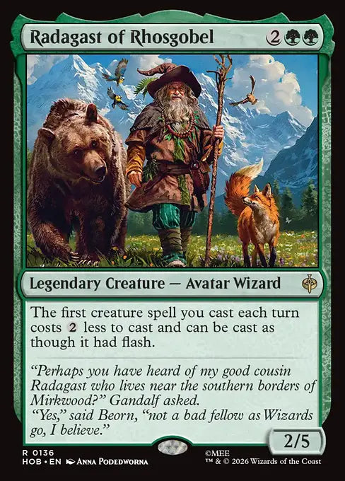 MTG - The Hobbit #136 Radagast of Rhosgobel Rare