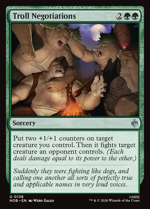 MTG - The Hobbit #138 Troll Negotiations Uncommon