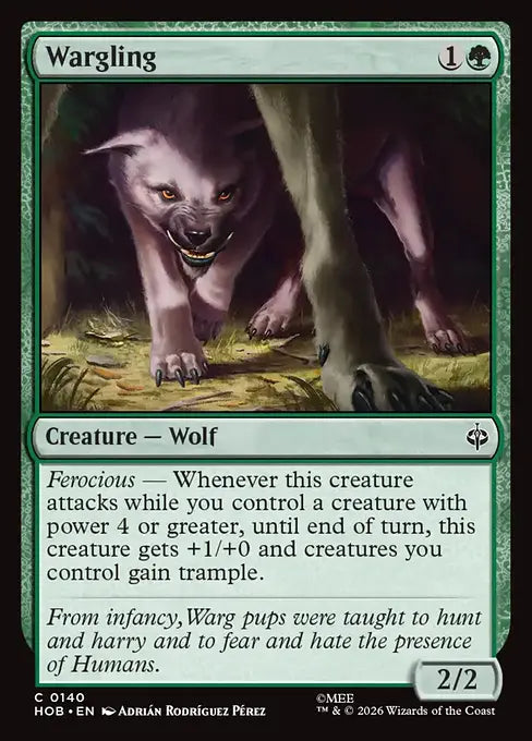 MTG - The Hobbit #140 Wargling Common