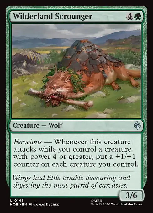 MTG - The Hobbit #141 Wilderland Scrounger Uncommon