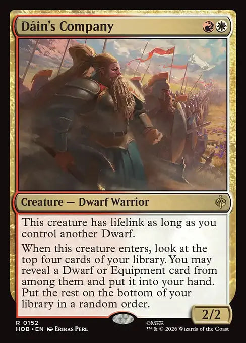 MTG - The Hobbit #152 Dáin's Company Rare