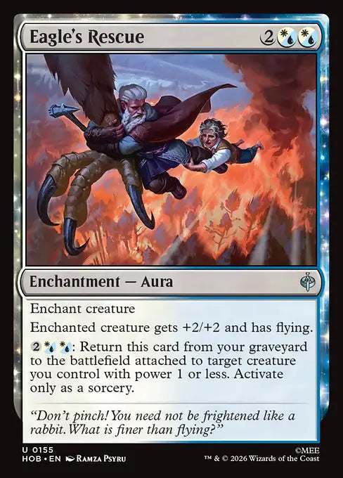 MTG - The Hobbit #155 Eagle's Rescue Uncommon