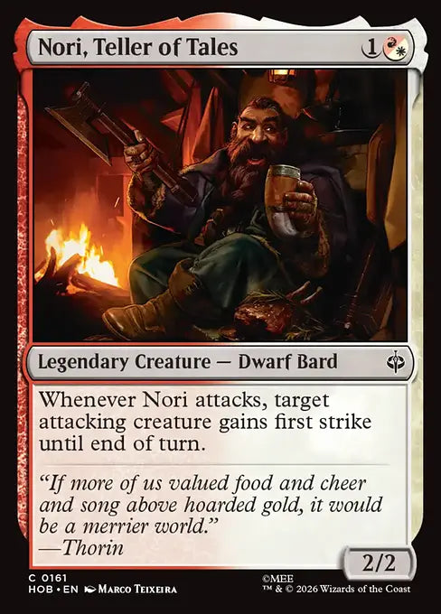 MTG - The Hobbit #161 Nori, Teller of Tales Common