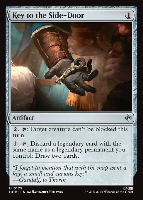 MTG - The Hobbit #175 Key to the Side-Door Uncommon