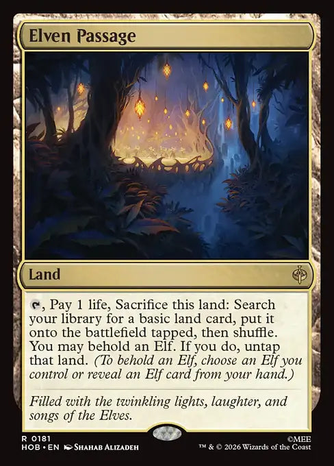 MTG - The Hobbit #181 Elven Passage Rare
