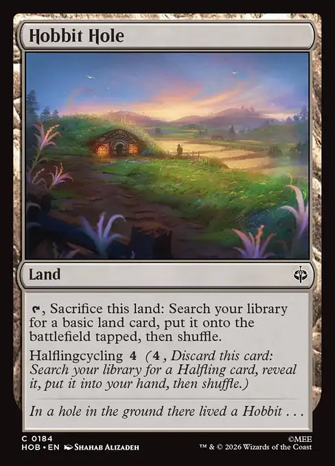 MTG - The Hobbit #184 Hobbit Hole Common