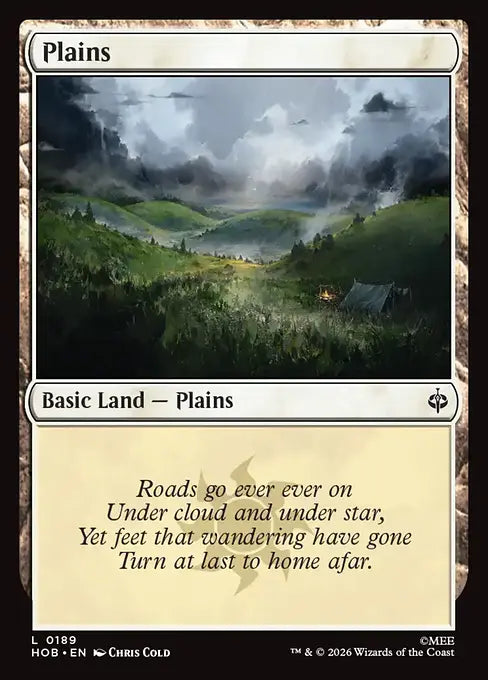 MTG - The Hobbit #189 Plains Common