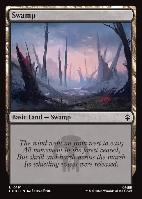 MTG - The Hobbit #191 Swamp Common