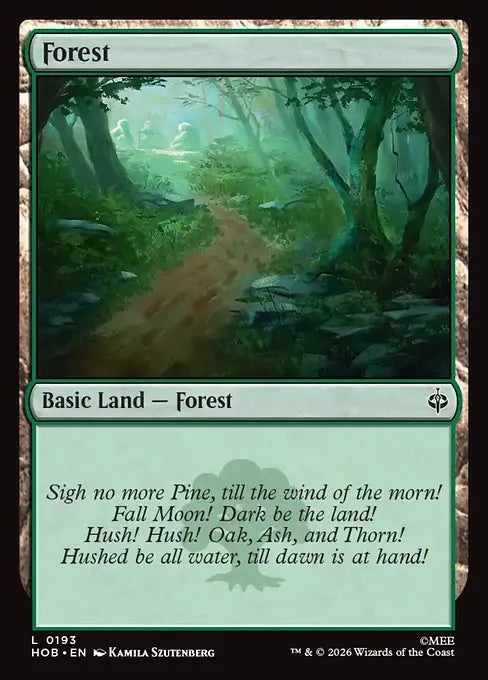 MTG - The Hobbit #193 Forest Common