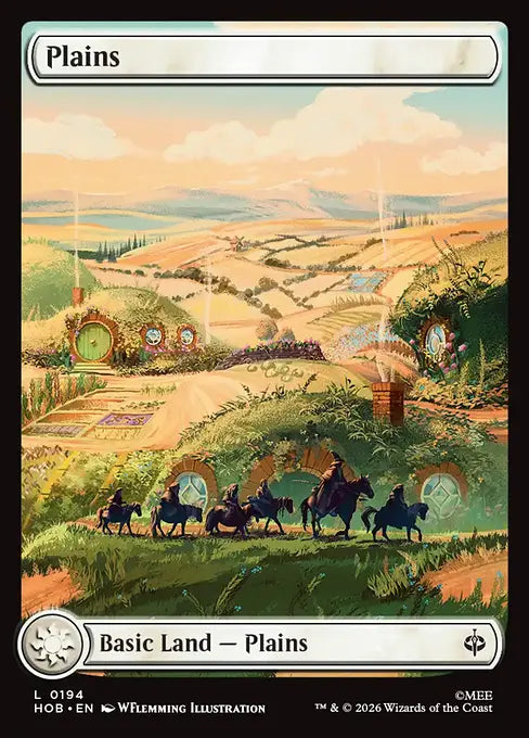MTG - The Hobbit #194 Plains Common