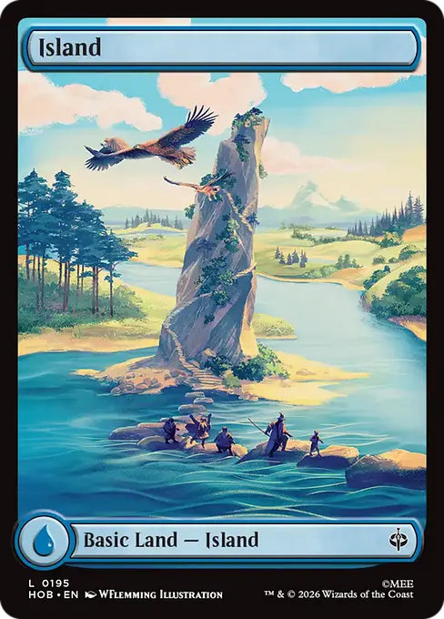 MTG - The Hobbit #195 Island Common