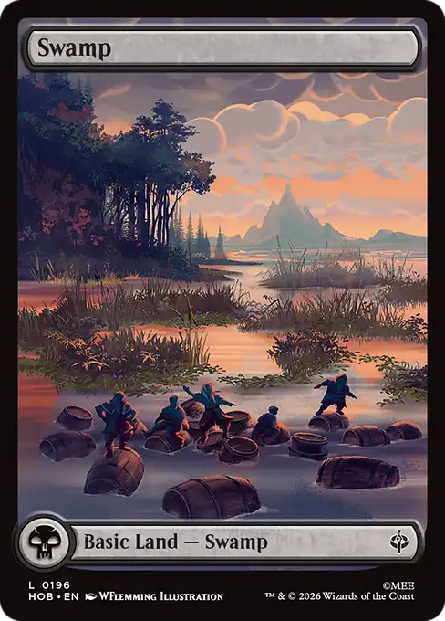 MTG - The Hobbit #196 Swamp Common