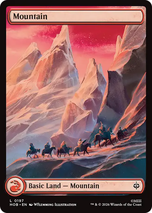 MTG - The Hobbit #197 Mountain Common