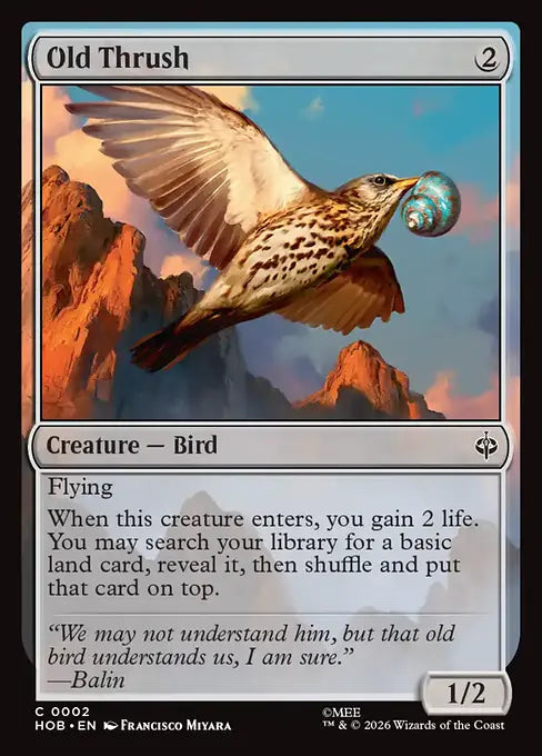 MTG - The Hobbit #002 Old Thrush Common