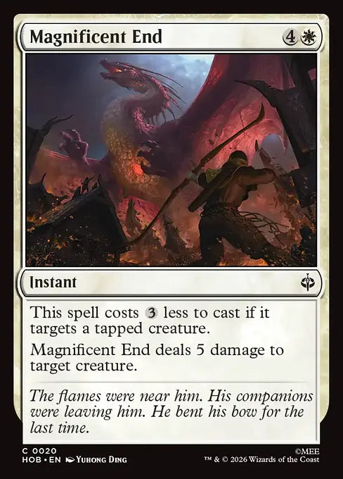 MTG - The Hobbit #020 Magnificent End Common