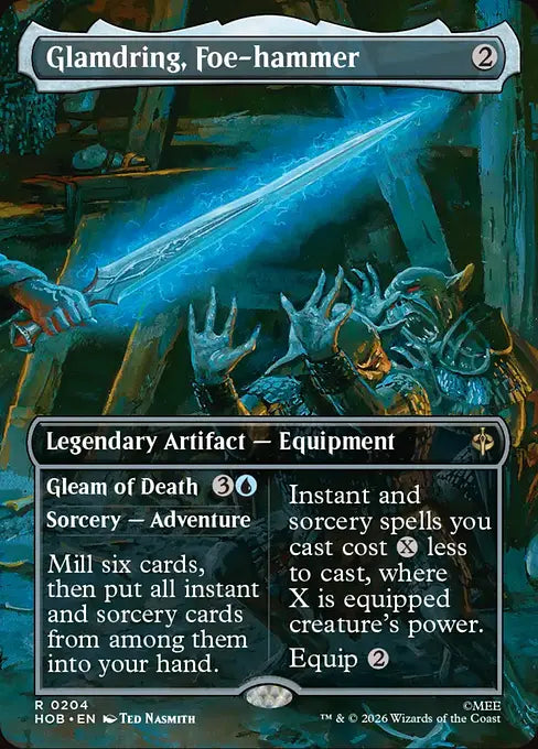 MTG - The Hobbit #204 Glamdring, Foe-hammer Borderless Rare