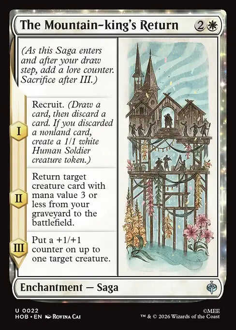 MTG - The Hobbit #022 The Mountain-king's Return Uncommon