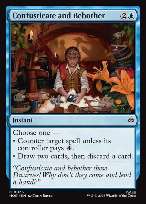 MTG - The Hobbit #035 Confusticate and Bebother Common