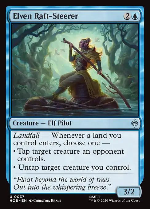 MTG - The Hobbit #037 Elven Raft-Steerer Uncommon