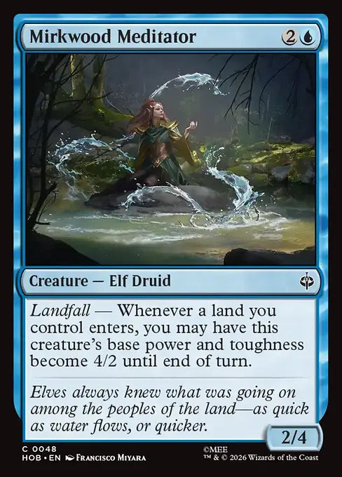 MTG - The Hobbit #048 Mirkwood Meditator Common