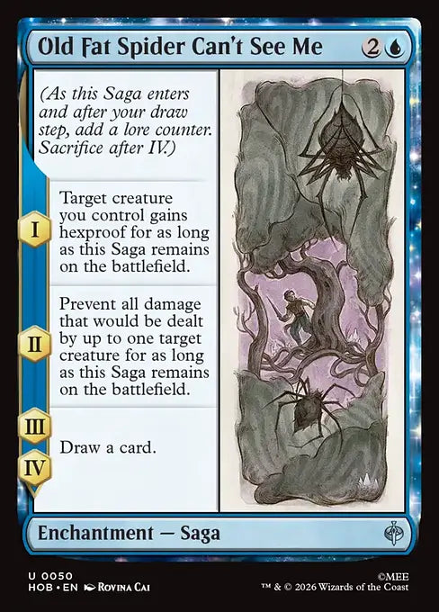 MTG - The Hobbit #050 Old Fat Spider Can't See Me Uncommon