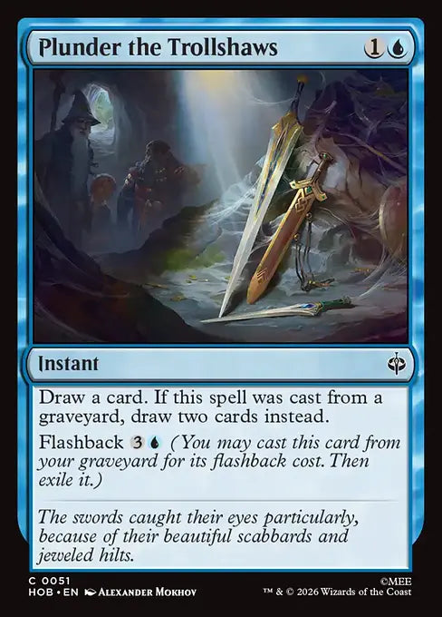 MTG - The Hobbit #051 Plunder the Trollshaws Common