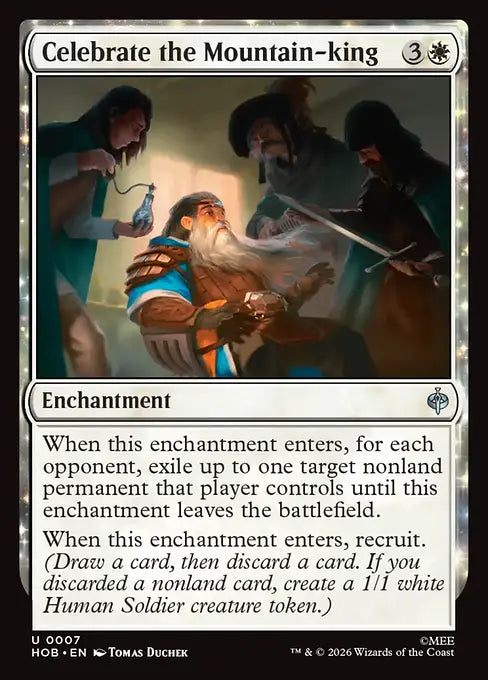 MTG - The Hobbit #007 Celebrate the Mountain-king Uncommon