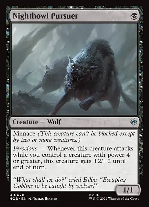 MTG - The Hobbit #078 Nighthowl Pursuer Uncommon