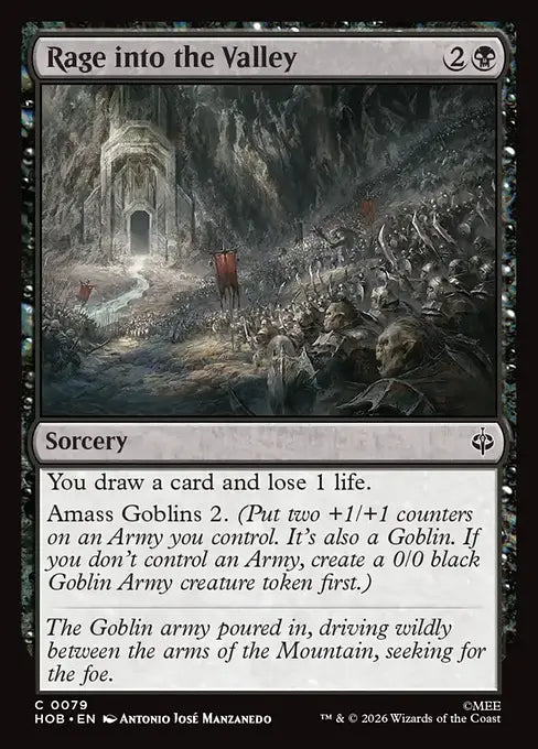 MTG - The Hobbit #079 Rage into the Valley Common