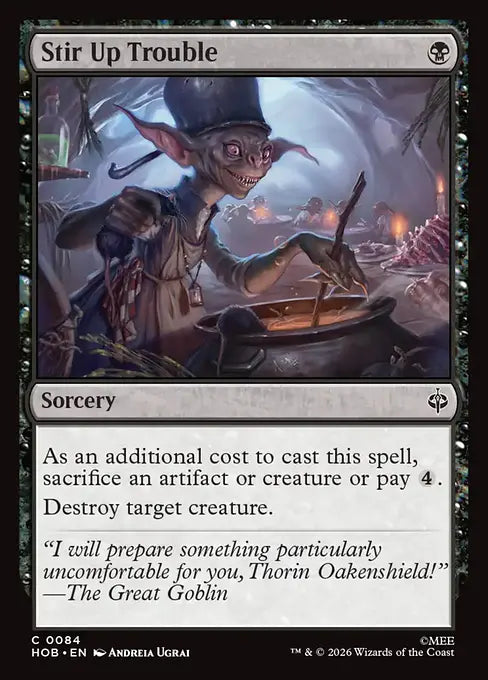 MTG - The Hobbit #084 Stir Up Trouble Common