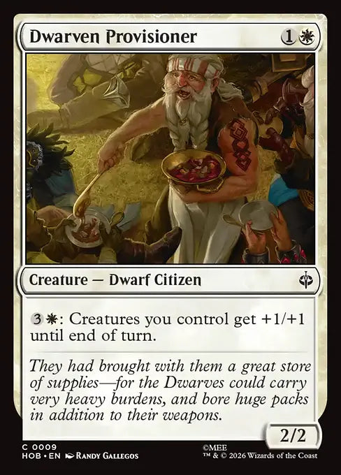 MTG - The Hobbit #009 Dwarven Provisioner Common