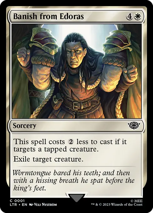 MTG - Tales of Middle Earth #1 Banish from Edoras Common