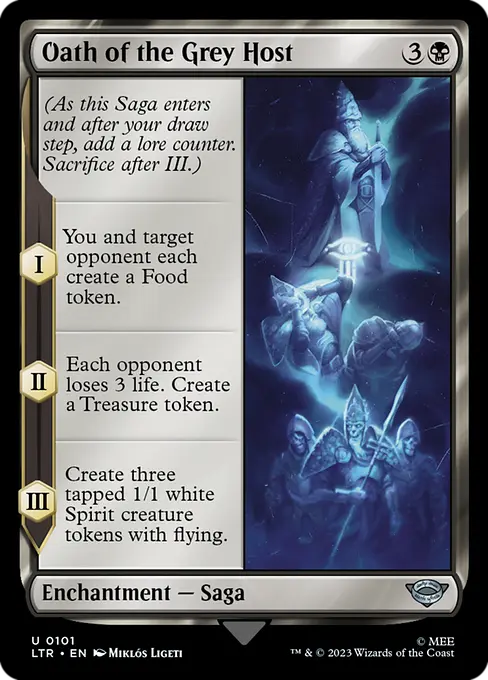 MTG - Tales of Middle Earth #101 Oath of the Grey Host Uncommon