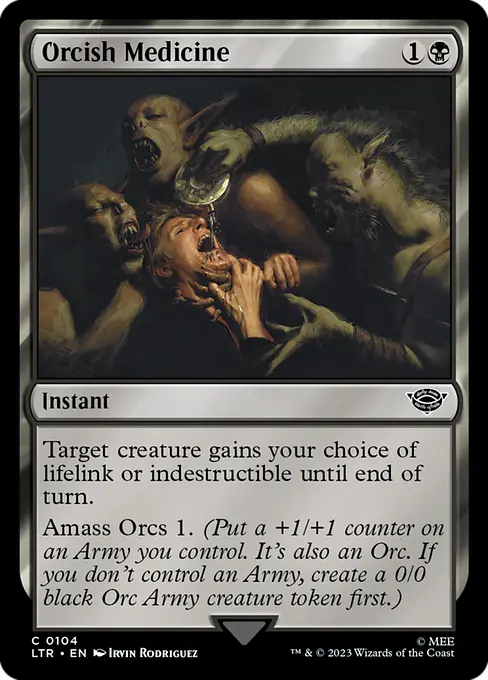 MTG - Tales of Middle Earth #104 Orcish Medicine Common
