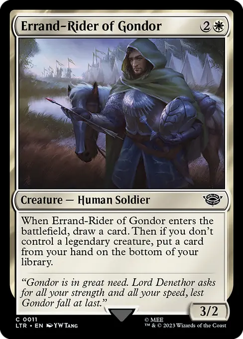 MTG - Tales of Middle Earth #11 Errand-Rider of Gondor Common