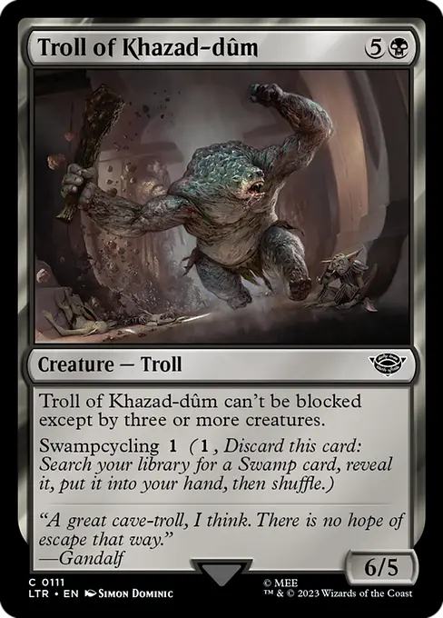 MTG - Tales of Middle Earth #111 Troll of Khazad-dûm Common