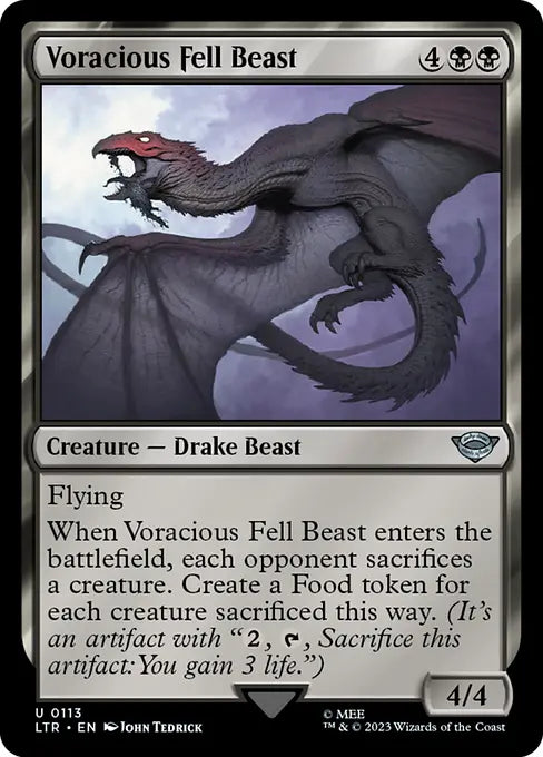 MTG - Tales of Middle Earth #113 Voracious Fell Beast Uncommon