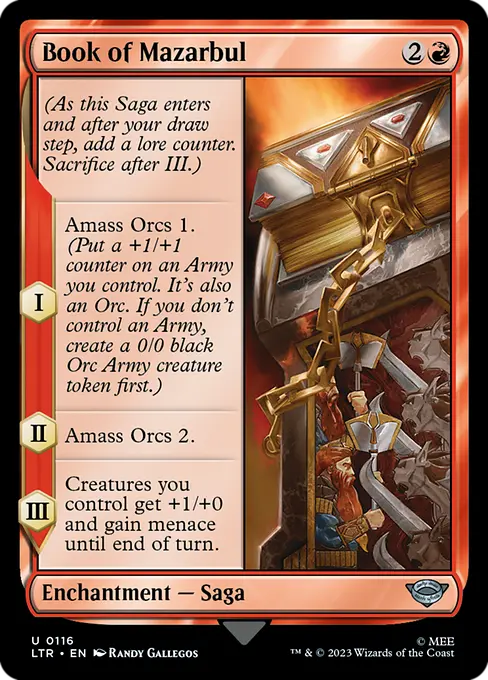 MTG - Tales of Middle Earth #116 Book of Mazarbul Uncommon
