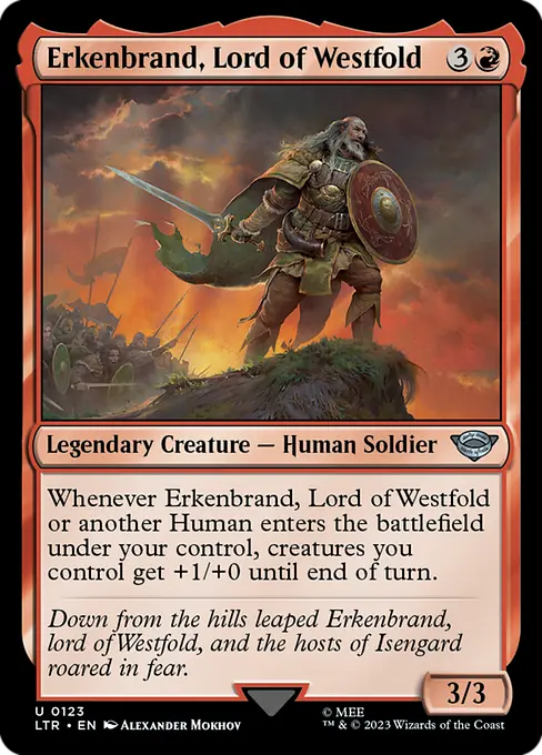 MTG - Tales of Middle Earth #123 Erkenbrand, Lord of Westfold Uncommon
