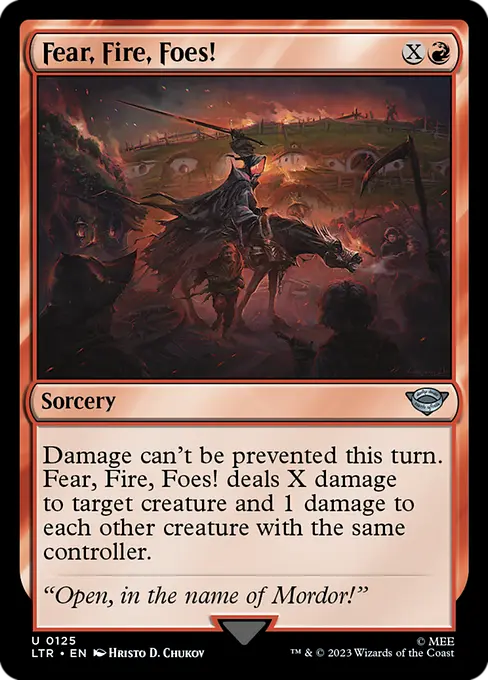 MTG - Tales of Middle Earth #125 Fear, Fire, Foes! Uncommon