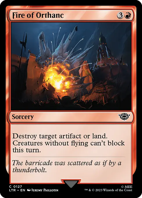 MTG - Tales of Middle Earth #127 Fire of Orthanc Common