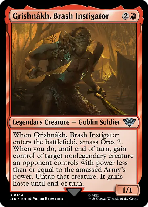 MTG - Tales of Middle Earth #134 Grishnákh, Brash Instigator Uncommon