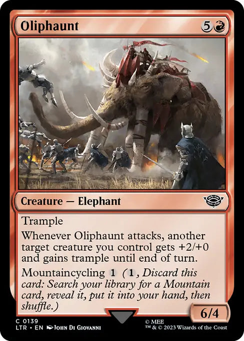 MTG - Tales of Middle Earth #139 Oliphaunt Common