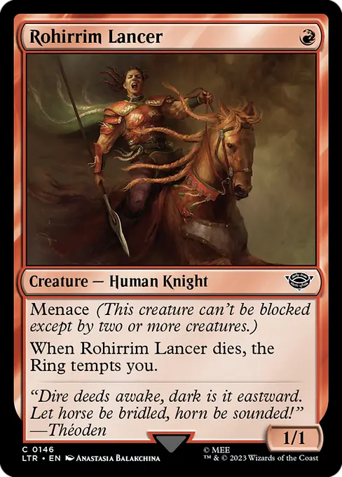MTG - Tales of Middle Earth #146 Rohirrim Lancer Common
