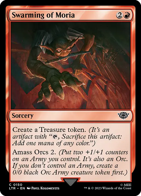 MTG - Tales of Middle Earth #150 Swarming of Moria Common