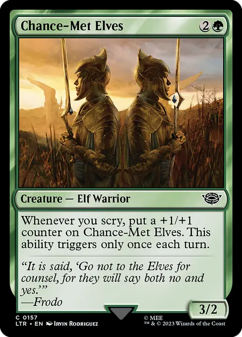 MTG - Tales of Middle Earth #157 Chance-Met Elves Common