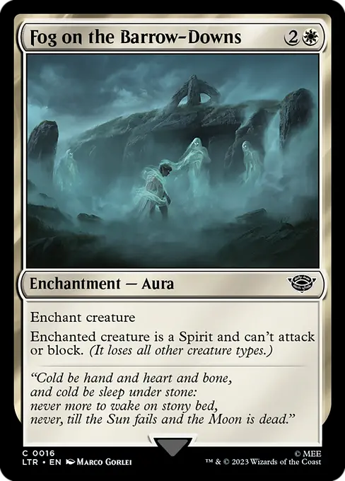 MTG - Tales of Middle Earth #16 Fog on the Barrow-Downs Common
