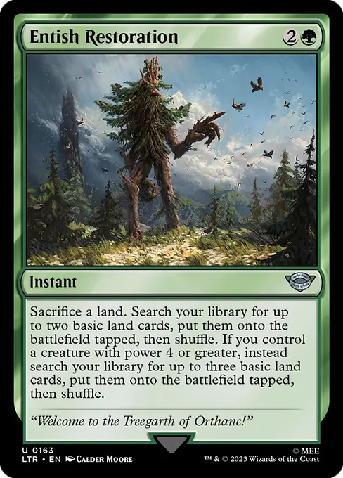 MTG - Tales of Middle Earth #163 Entish Restoration Uncommon